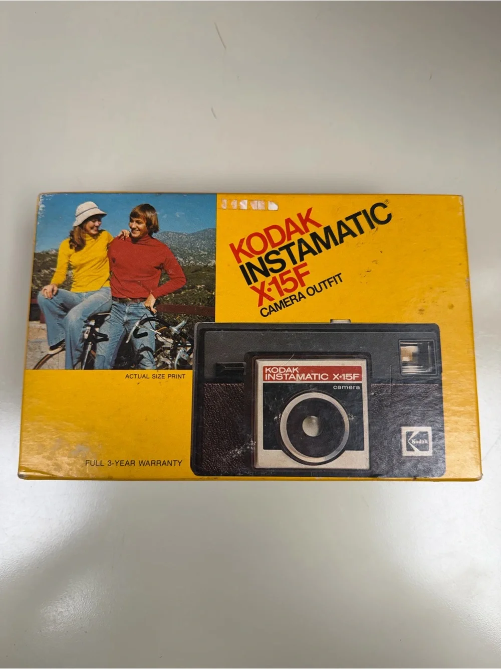 Vintage 1976 Kodak Instamatic X-15F Camera Outfit in Original Box P1